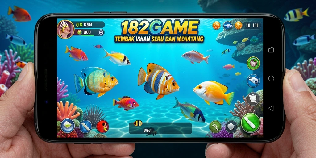 Screenshot gameplay Tembak Ikan yang menarik dan penuh warna.