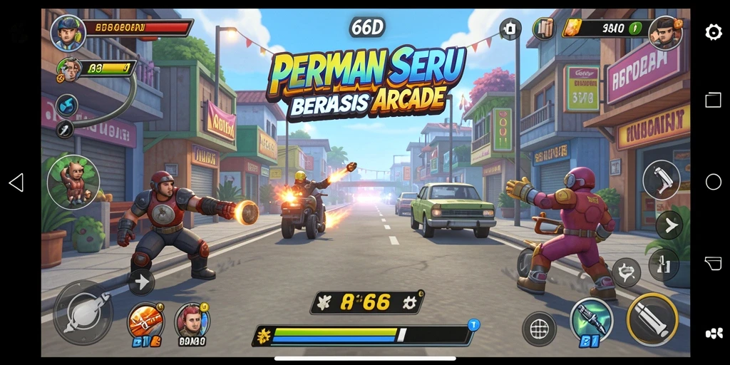 Tampilan gameplay <strong>66D</strong> yang menarik dan penuh aksi.