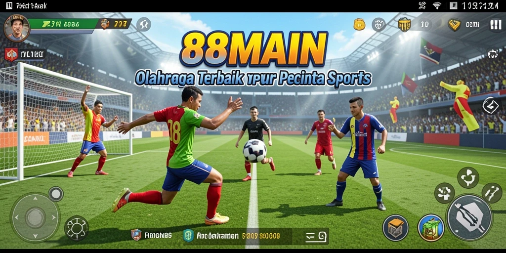 Tampilan gameplay 88MAIN yang mengesankan dengan interaksi olahraga.