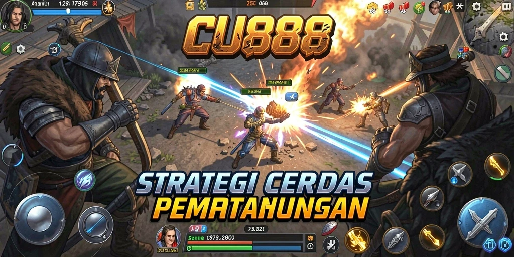 Tampilan gameplay strategi yang menegangkan di CU888.