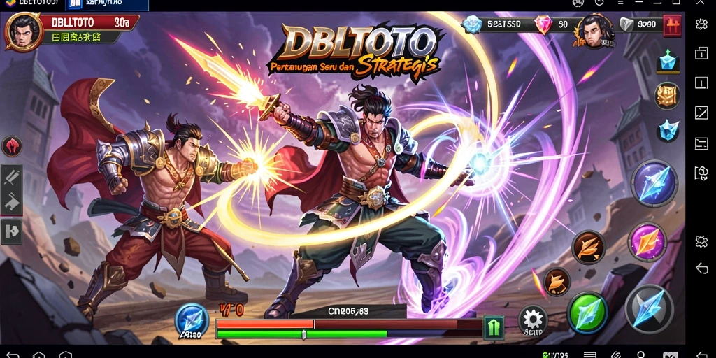 Tangkapan layar menampilkan duel seru di DBLTOTO.