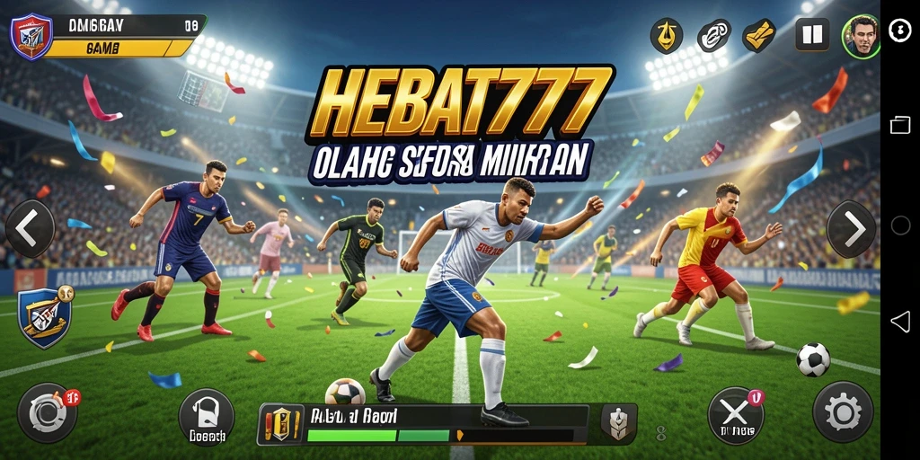 Screenshot utama HEBAT777 menampilkan serunya pertandingan olahraga.