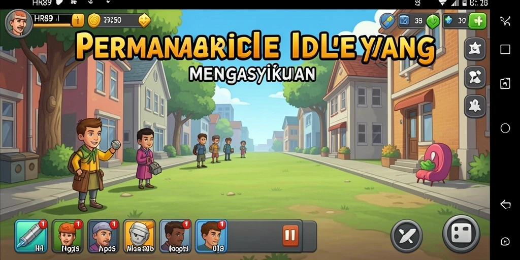 Gameplay HR89 yang menyenangkan dengan karakter yang beragam.