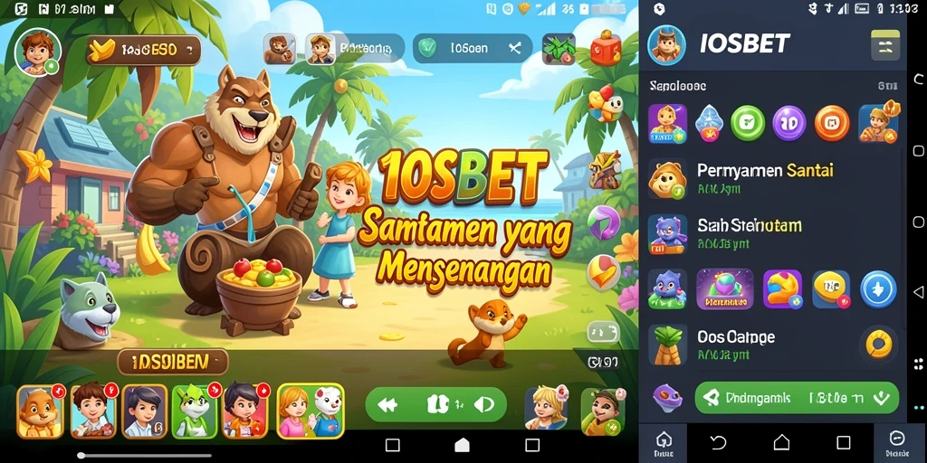 Tampilan gameplay <strong>IOSBET</strong> yang santai dan menghibur.
