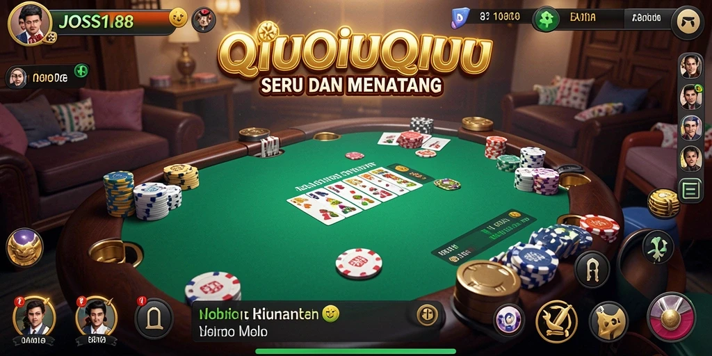 Tampilan menarik dari gameplay QiuQiu di JOSS188.