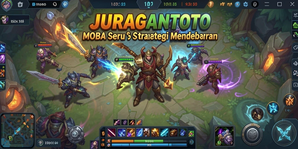 Tangkapan layar gameplay MOBA yang seru dari JURAGANTOTO.