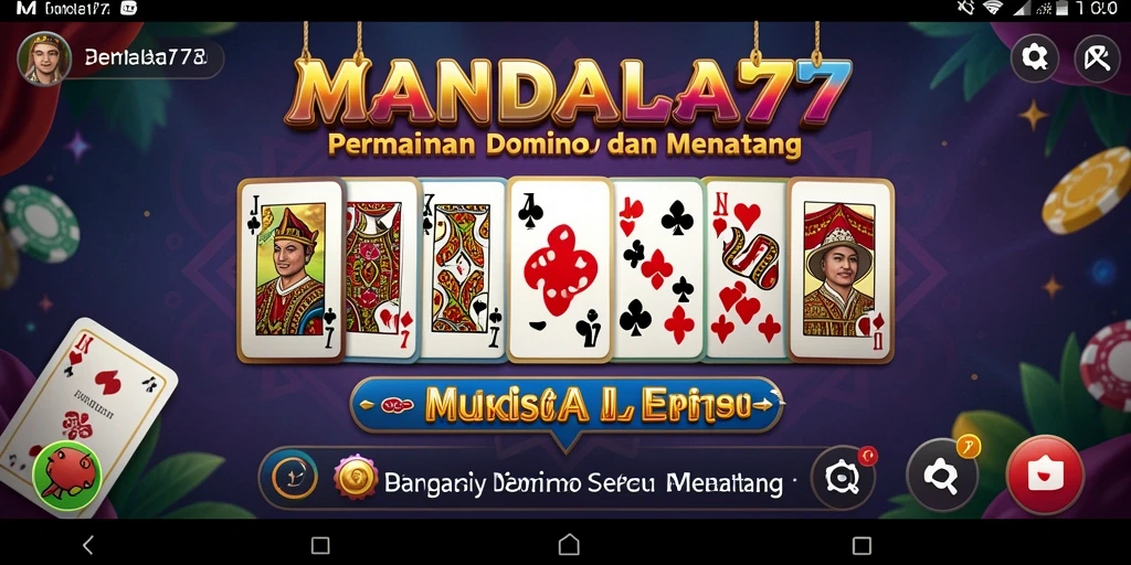 Tampilan permainan domino yang seru dan menarik.