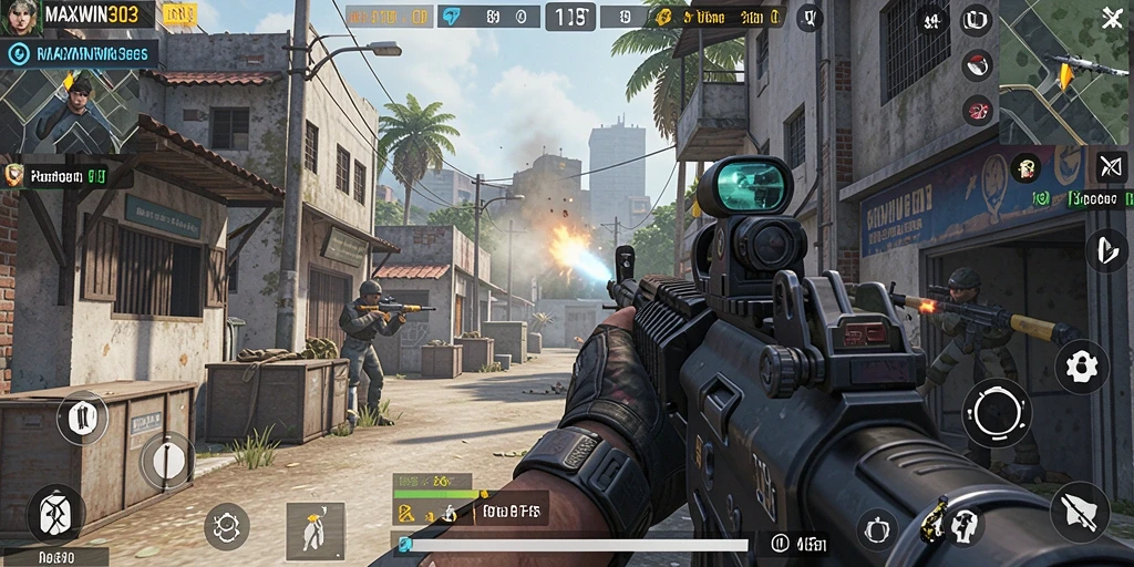 Tampilan gameplay seru dan menegangkan dari MAXWIN303.