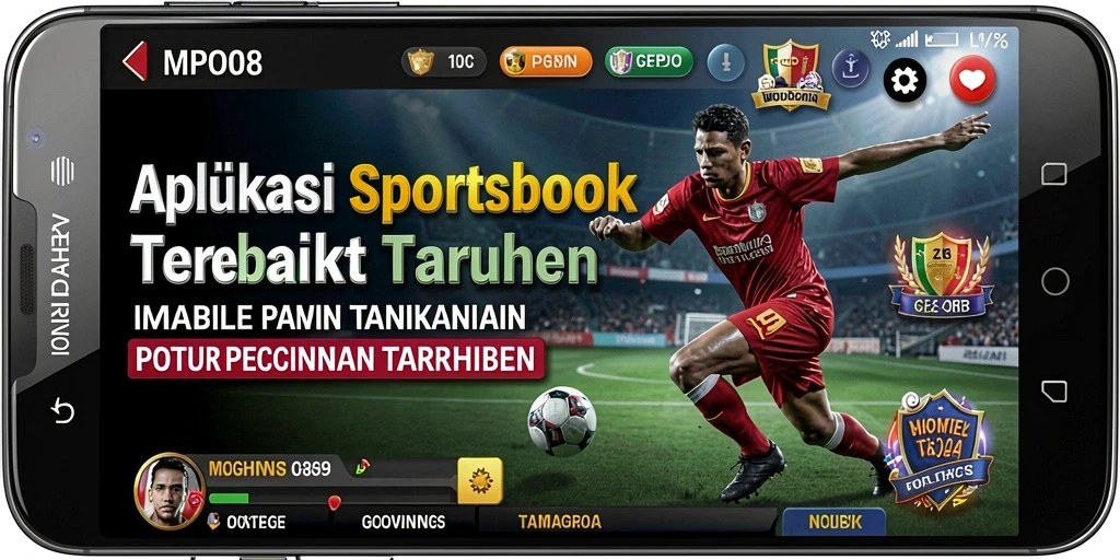 Screenshot MPO08 menunjukkan antarmuka taruhan olahraga yang menarik.