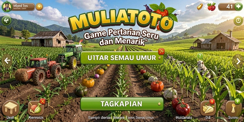 Gameplay menarik dari MULIATOTO menunjukkan aktivitas bertani.