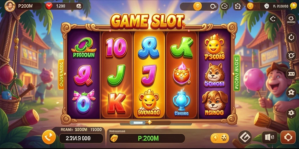 Tampilan gameplay P200M menampilkan aksi Slot yang seru dan grafis menarik.
