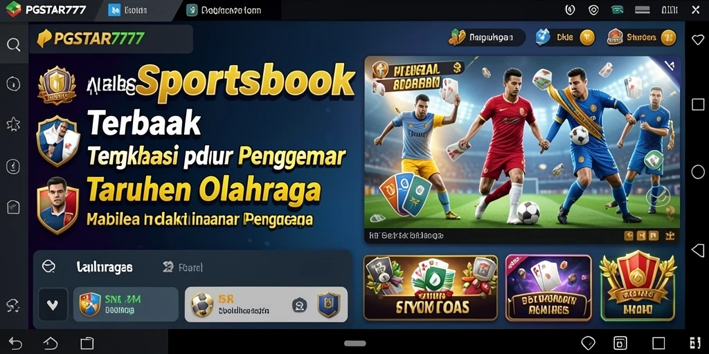 Tampilan menarik dari aplikasi PGSTAR777 yang menampilkan taruhan olahraga.