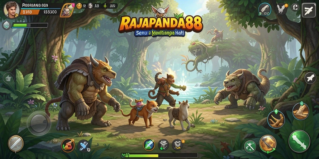 Tampilan menakjubkan dari gameplay penuh aksi RAJAPANDA88.