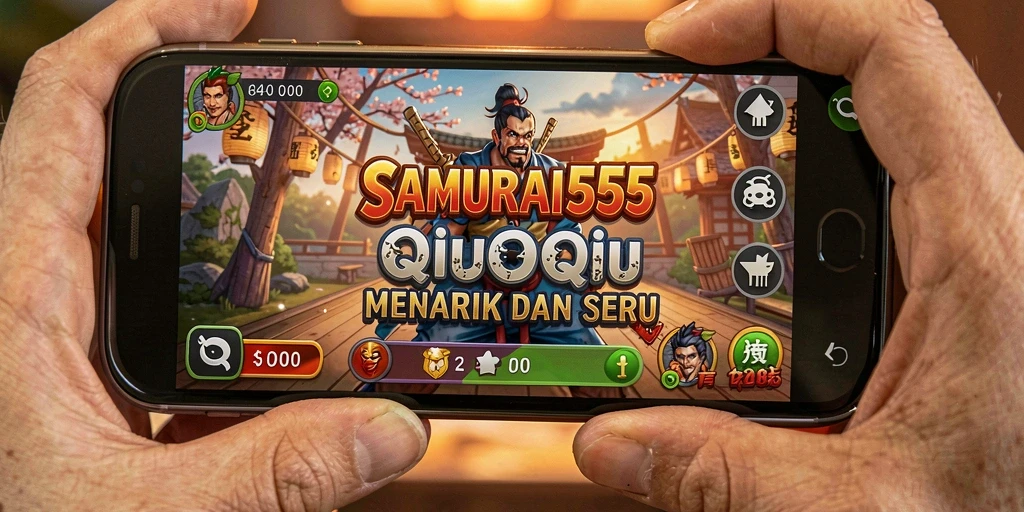 Tampilan seru gameplay QiuQiu SAMURAI555.