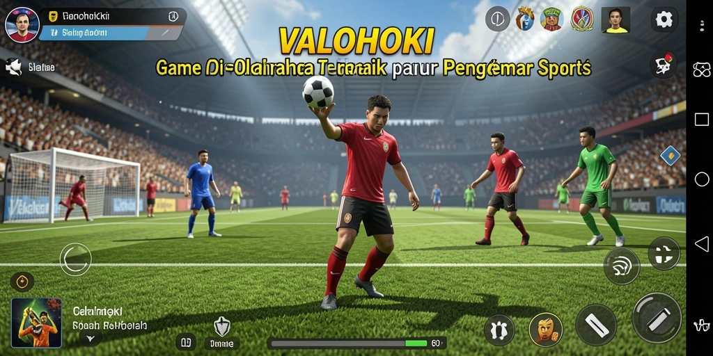 Tampilan menarik dari gameplay VALOHOKI yang penuh aksi olahraga.