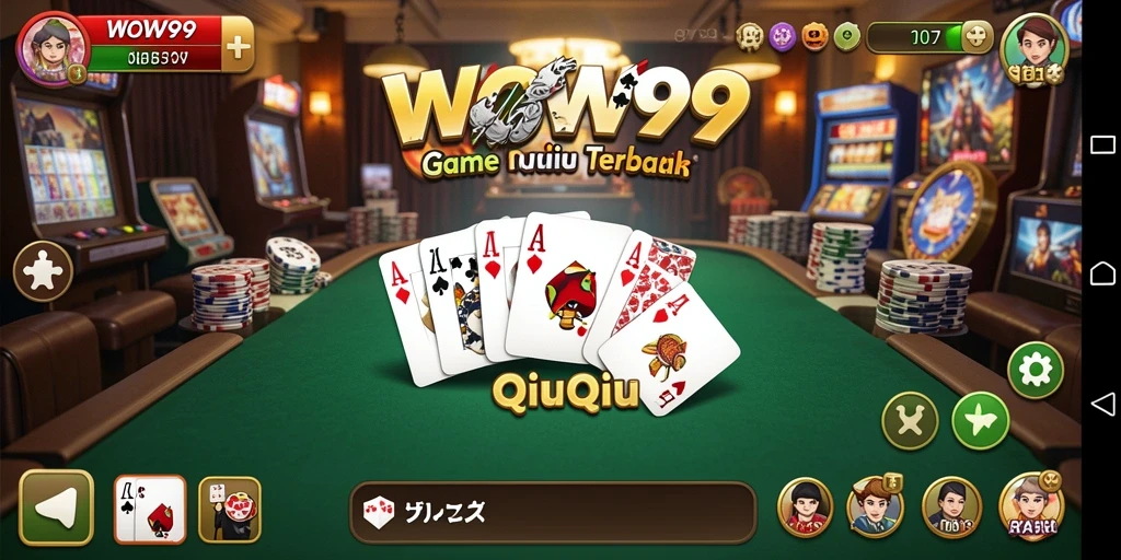 Tampilan gameplay seru di WOW99 saat bermain QiuQiu.